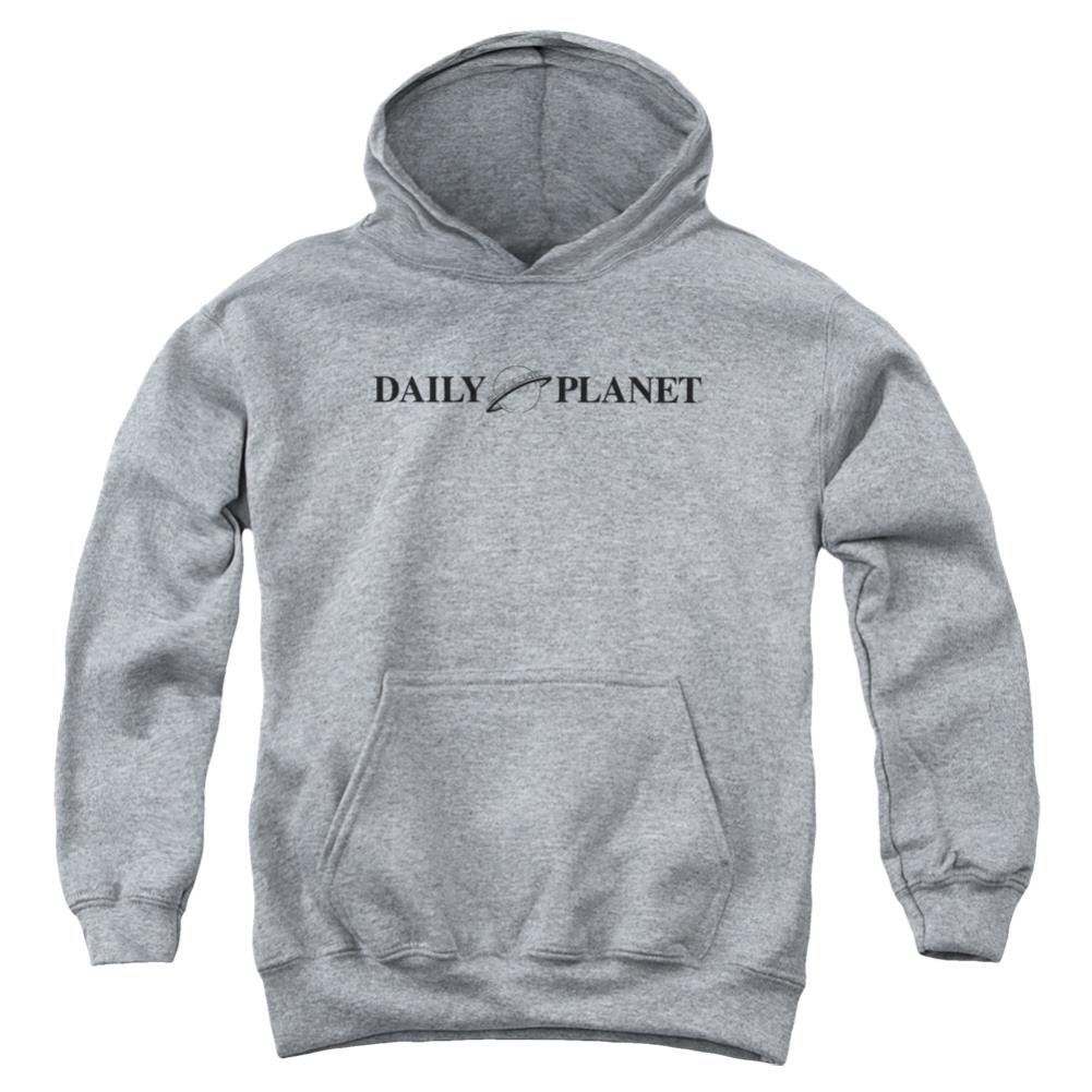 Superman Daily Planet Logo Youth Cotton Poly Pull-Over Hoodie