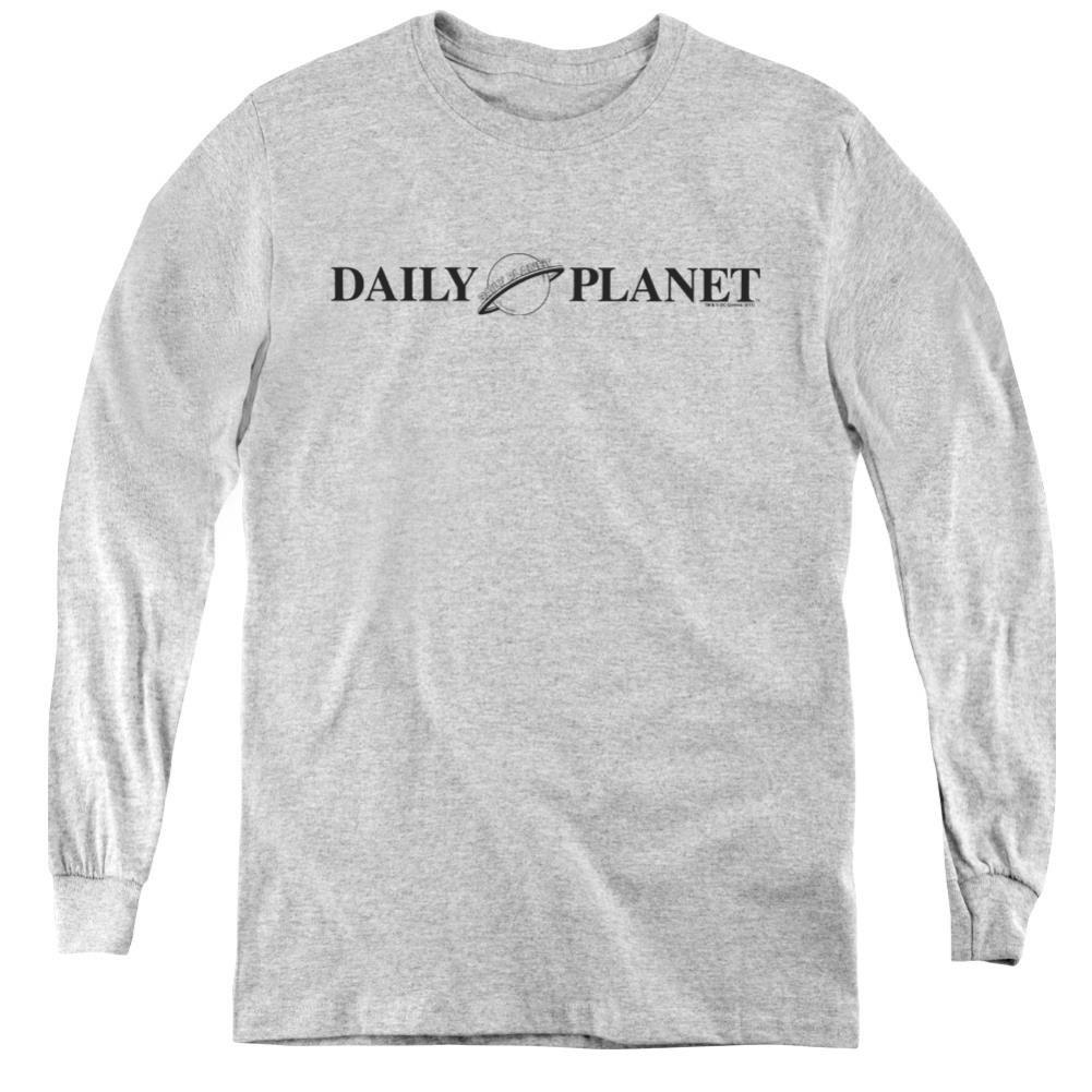 Superman Daily Planet Logo Youth LS T