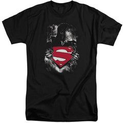 Superman Darkest Hour Men's 18/1 Tall Cotton SS T
