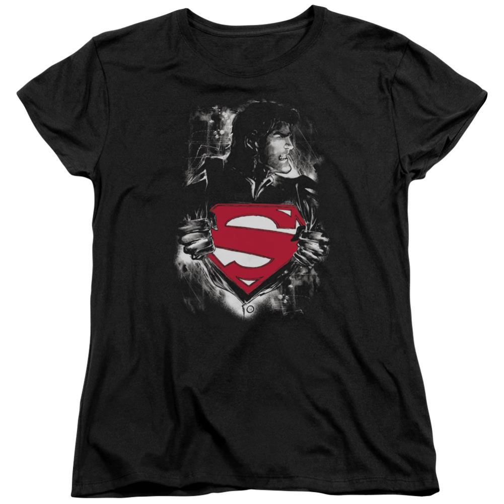 Superman Darkest Hour Women's 18/1 Cotton SS T