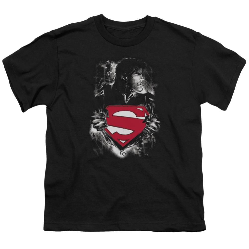 Superman Darkest Hour Youth 18/1 100% Cotton SS T