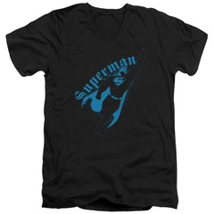 Superman Darkness Men's 30/1 Cotton Slim V-Neck T