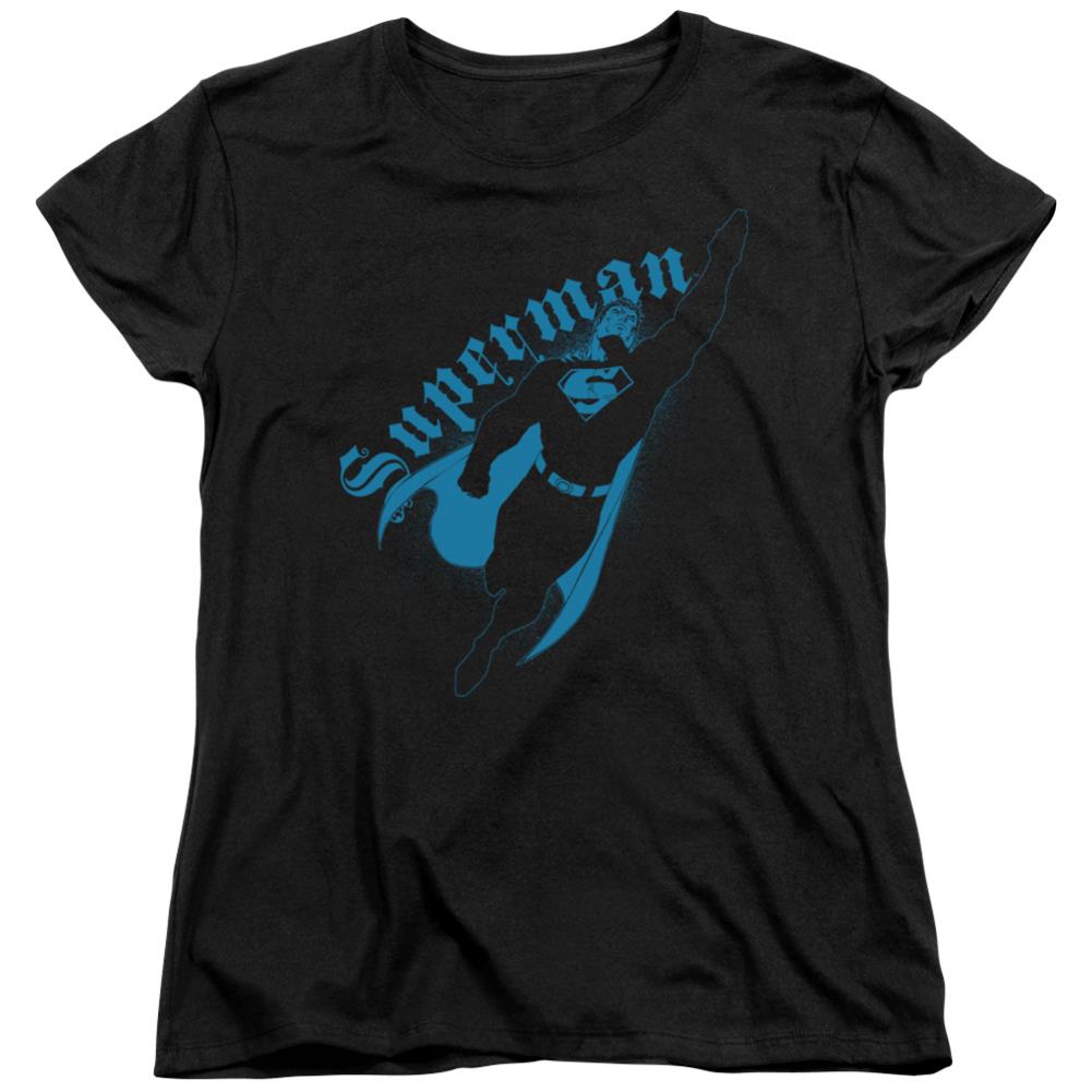 Superman Darkness Women's 18/1 Cotton SS T