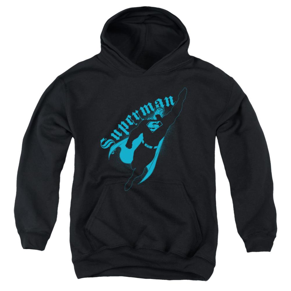 Superman Darkness Youth Cotton Poly Pull-Over Hoodie