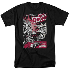 Superman Day Of Doom Men's 18/1 Cotton SS T
