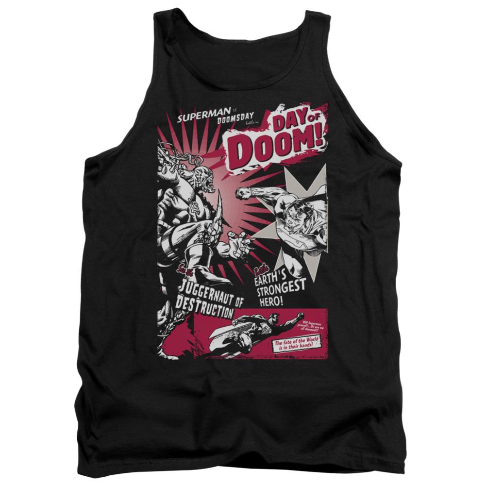 Superman Day Of Doom Men's 18/1 Cotton Tank Top