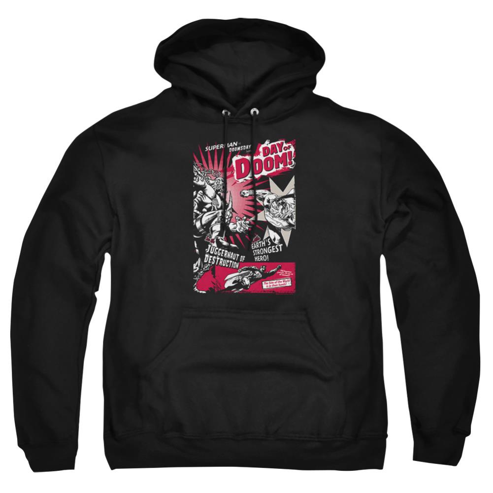 Superman Day Of Doom Men's Pull-Over 75 25 Poly Hoodie