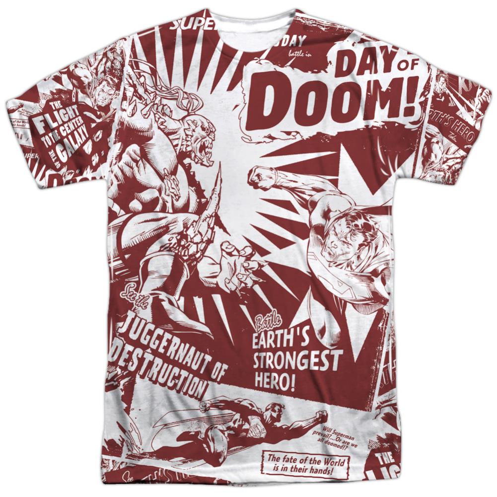 Superman Day Of Doom Men's Regular Fit Polyester SS T