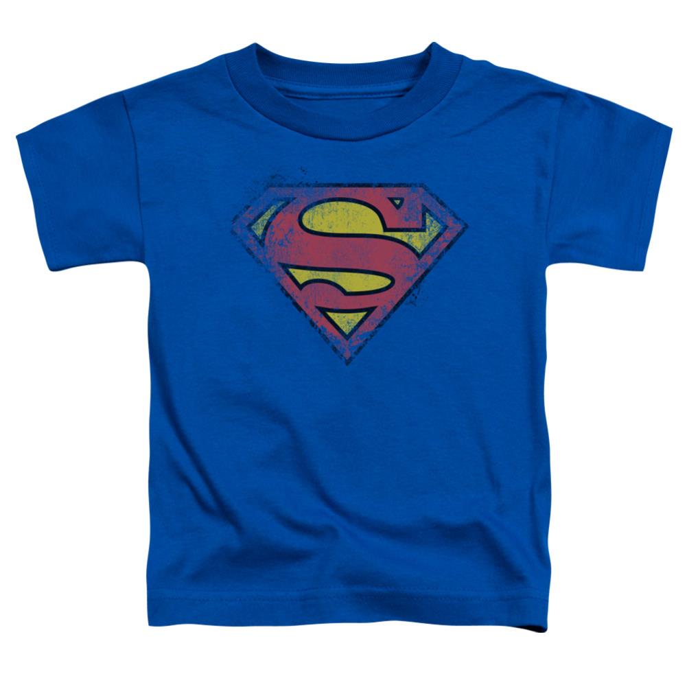 Superman Destroyed Supes Logo Toddler 18/1 Cotton SS T