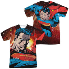 Superman Determination (Front/Back Print) Men's Regular Fit Polyester SS T
