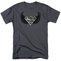 Superman Dirty Wings Men's 18/1 Cotton SS T