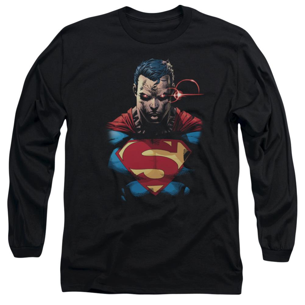 Superman Displeased Men's 18/1 Cotton LS T