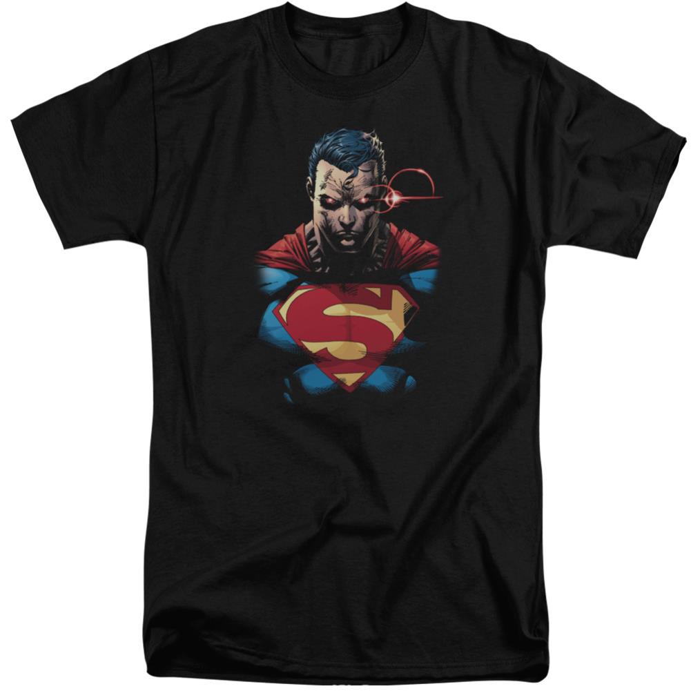Superman Displeased Men's 18/1 Tall Cotton SS T