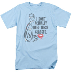 Superman Dont Need Glasses Men's 18/1 Cotton SS T