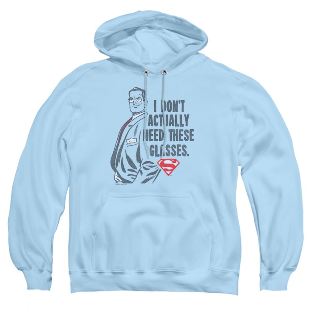 Superman Dont Need Glasses Men's Pull-Over 75 25 Poly Hoodie