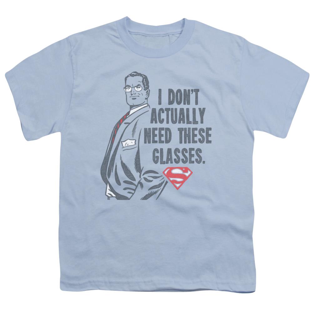 Superman Dont Need Glasses Youth 18/1 100% Cotton SS T