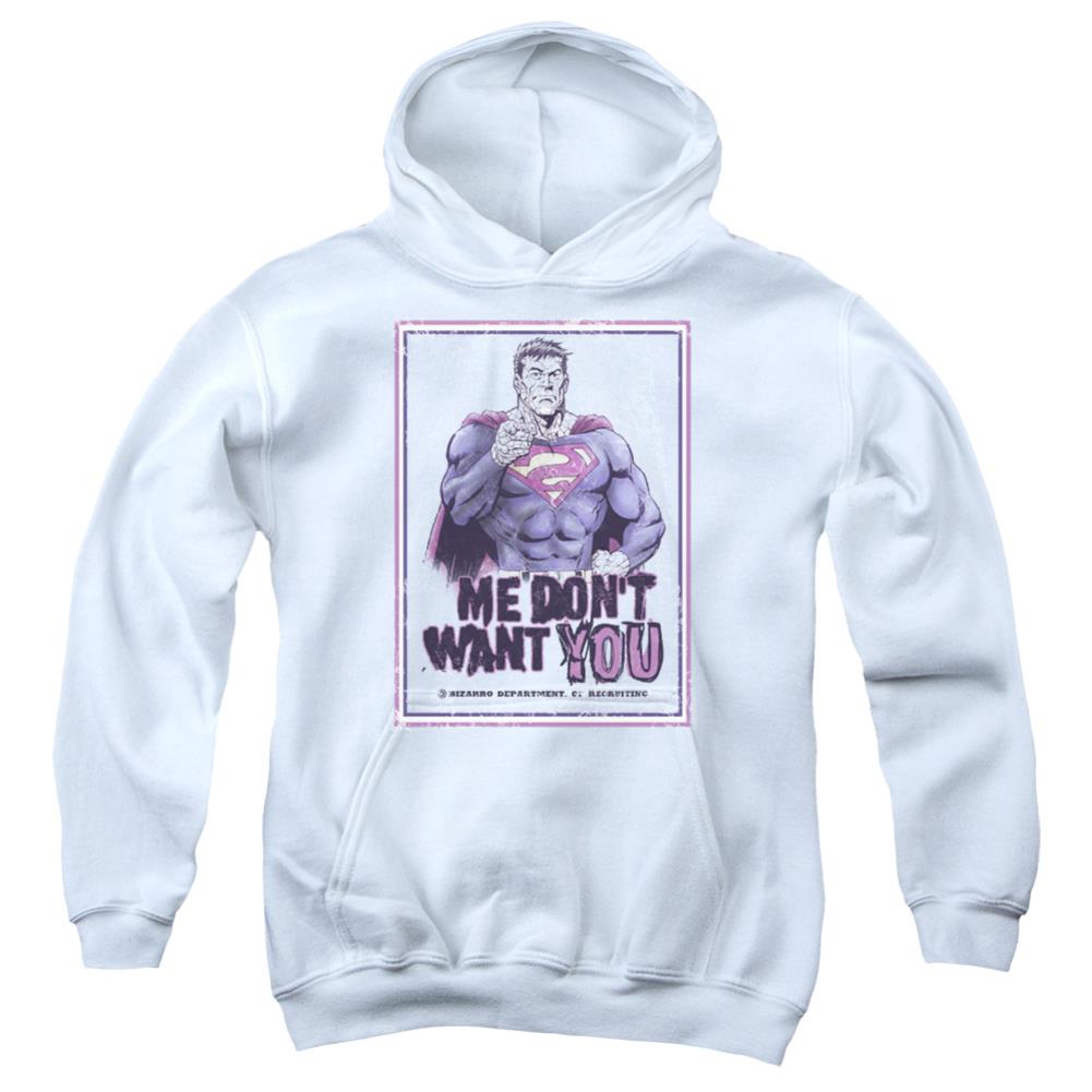 Superman Dont Want You Youth Cotton Poly Pull-Over Hoodie