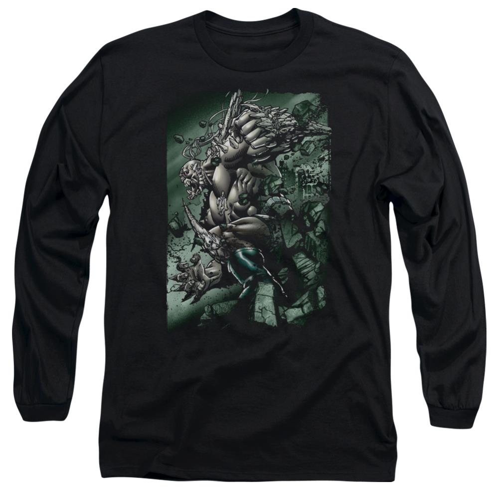 Superman Doomsday Destruction Men's 18/1 Cotton LS T