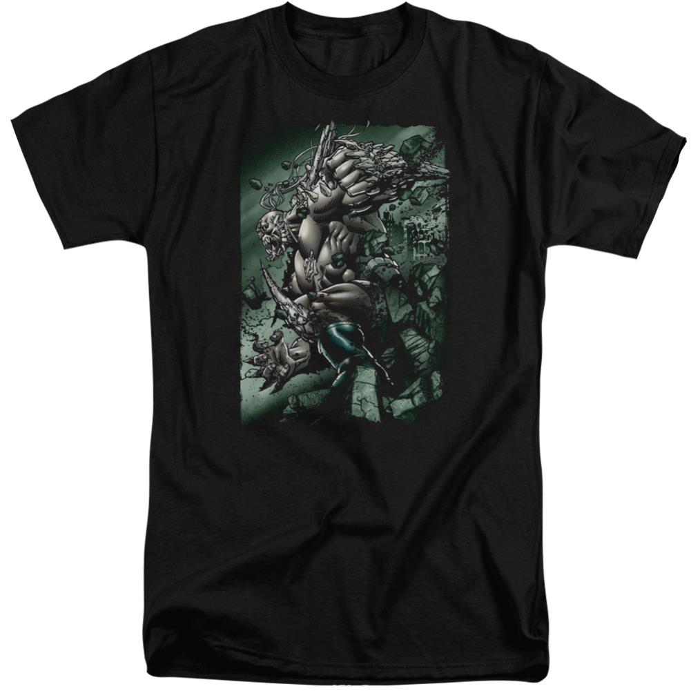 Superman Doomsday Destruction Men's 18/1 Tall Cotton SS T