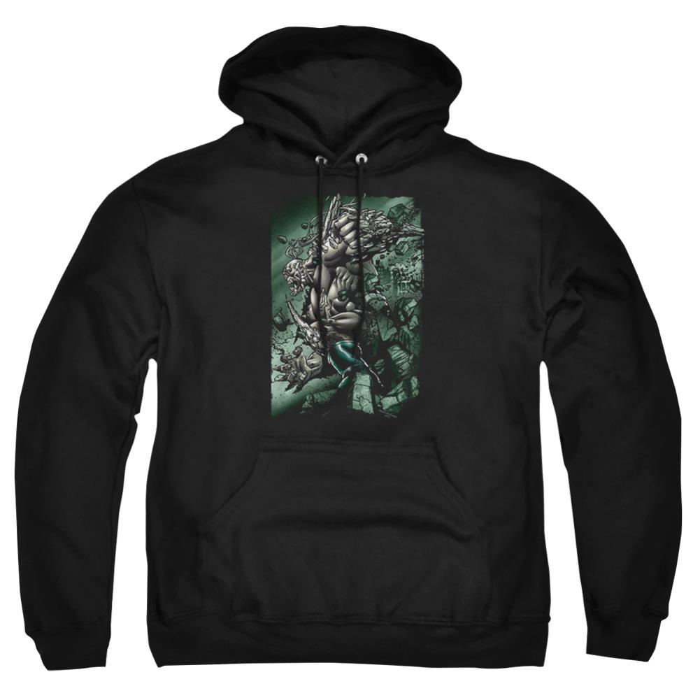 Superman Doomsday Destruction Men's Pull-Over 75 25 Poly Hoodie