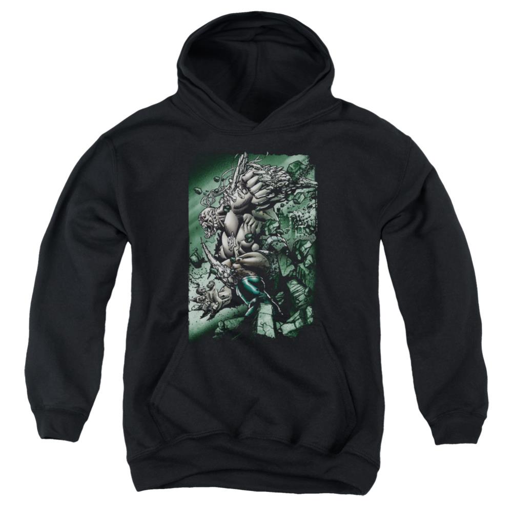 Superman Doomsday Destruction Youth Cotton Poly Pull-Over Hoodie