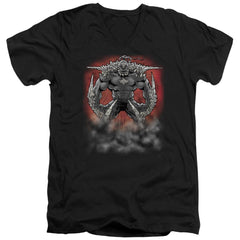 Superman Doomsday Dust Men's 30/1 Cotton Slim V-Neck T