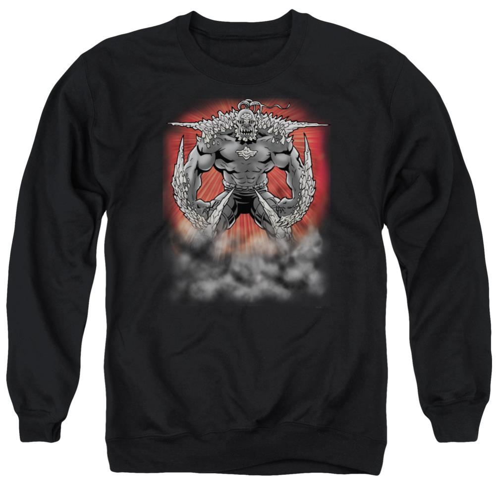 Superman Doomsday Dust Men's Crewneck 50 50 Poly LS T