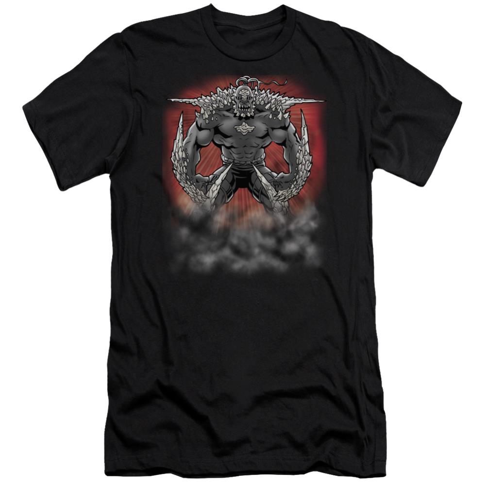 Superman Doomsday Dust Men's Ultra-Soft 30/1 Cotton Slim SS T