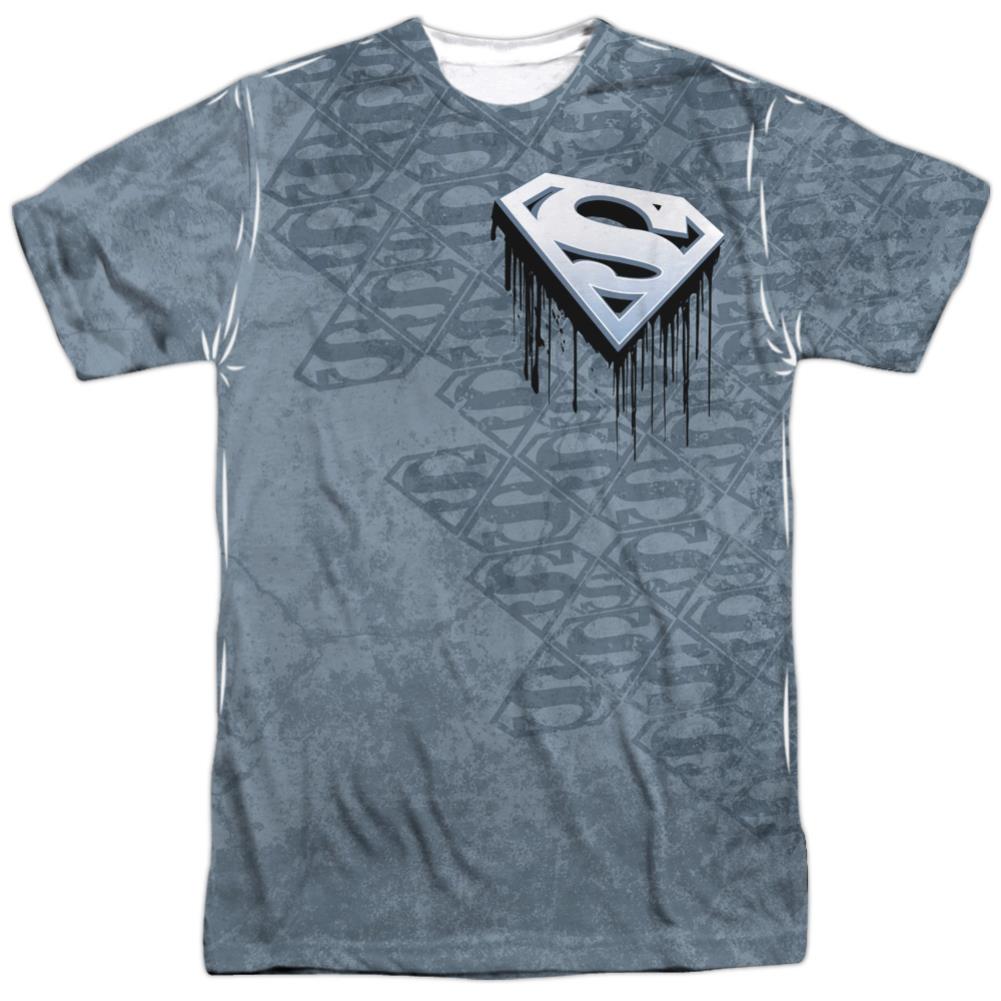 Superman Drip And Repeat Men's Regular Fit Polyester SS T
