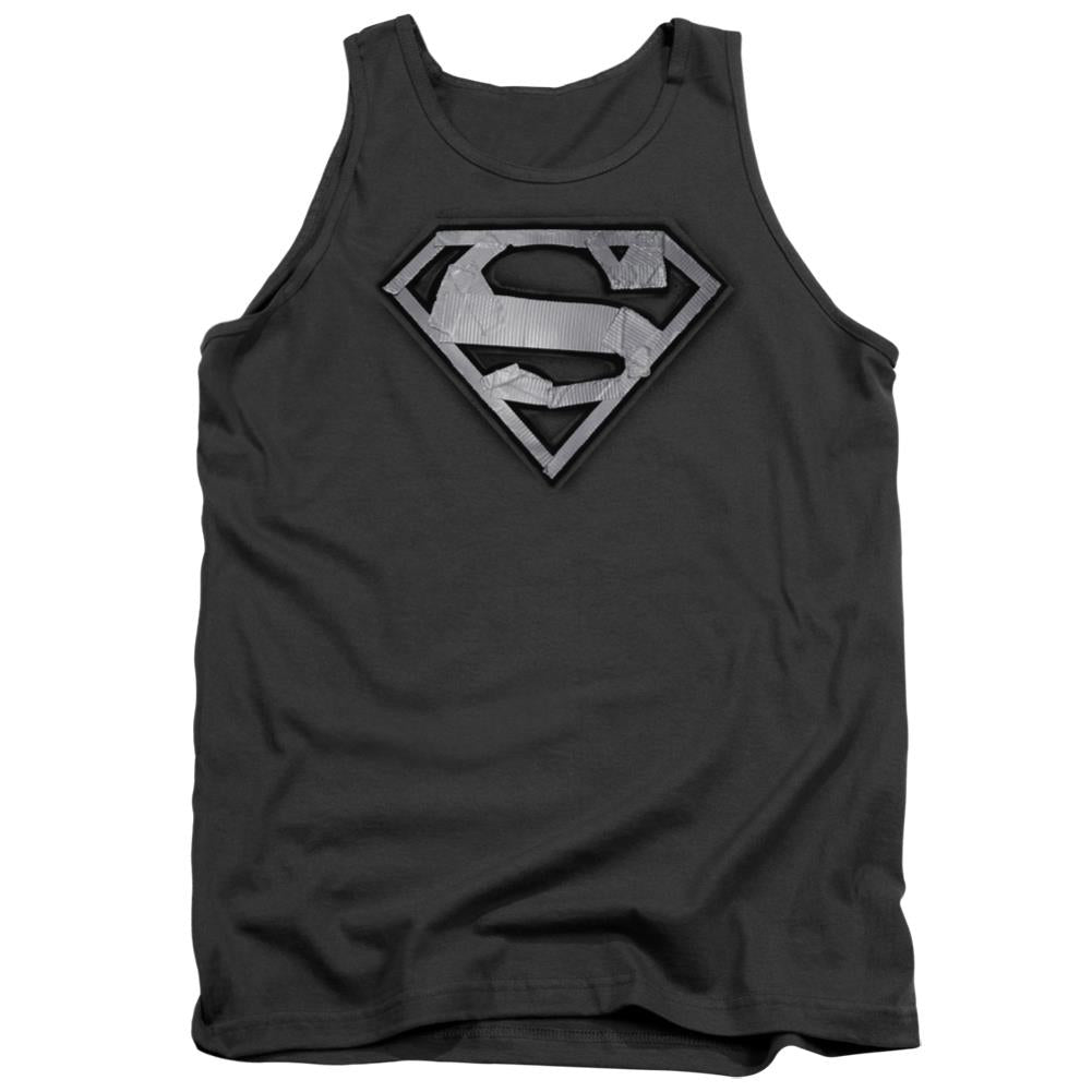 Superman Duct Tape Shield Men's 18/1 Cotton Tank Top