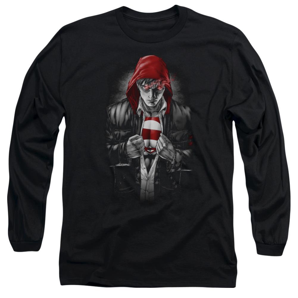 Superman Earth One Men's 18/1 Cotton LS T