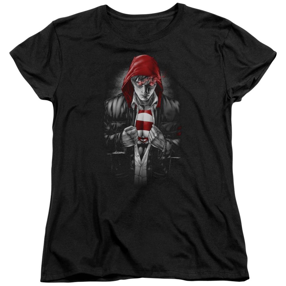 Superman Earth One Women's 18/1 Cotton SS T