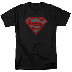 Superman Elephant Rose Shield Men's 18/1 Cotton SS T