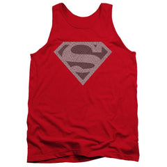 Superman Elephant Shield Men's 18/1 Cotton Tank Top