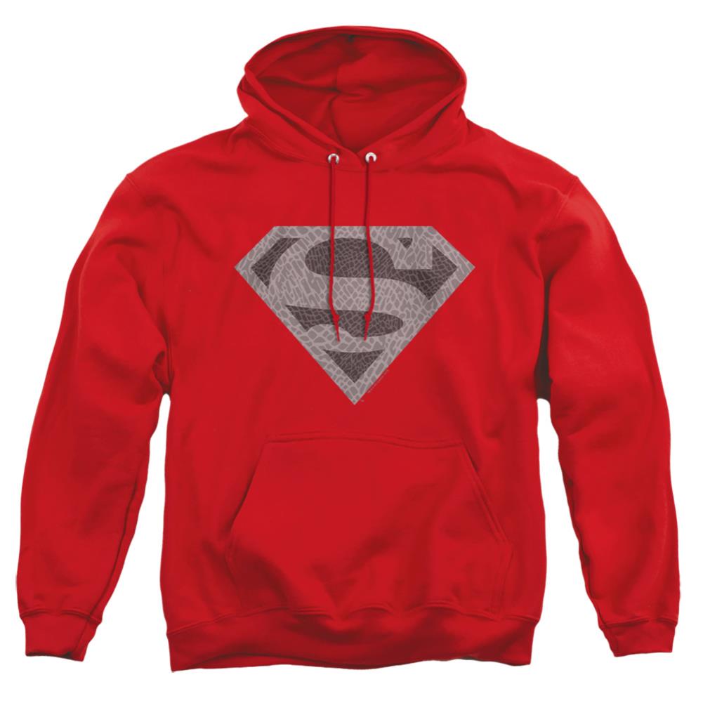 Superman Elephant Shield Men's Pull-Over 75 25 Poly Hoodie