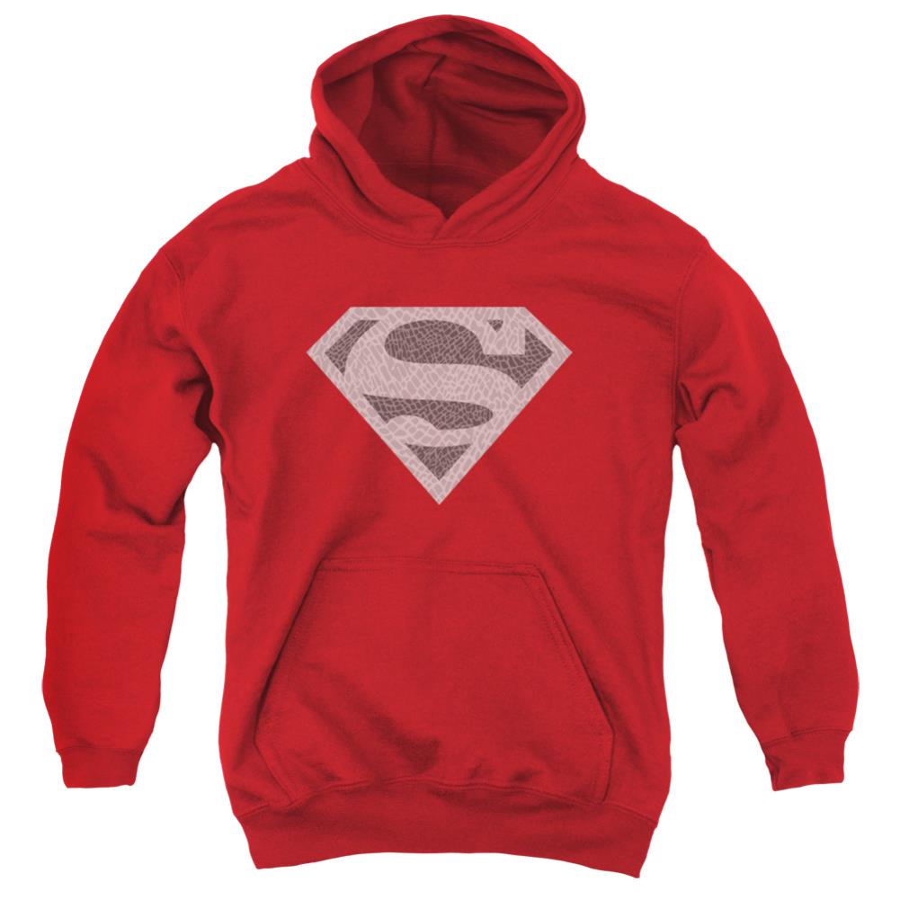 Superman Elephant Shield Youth Cotton Poly Pull-Over Hoodie