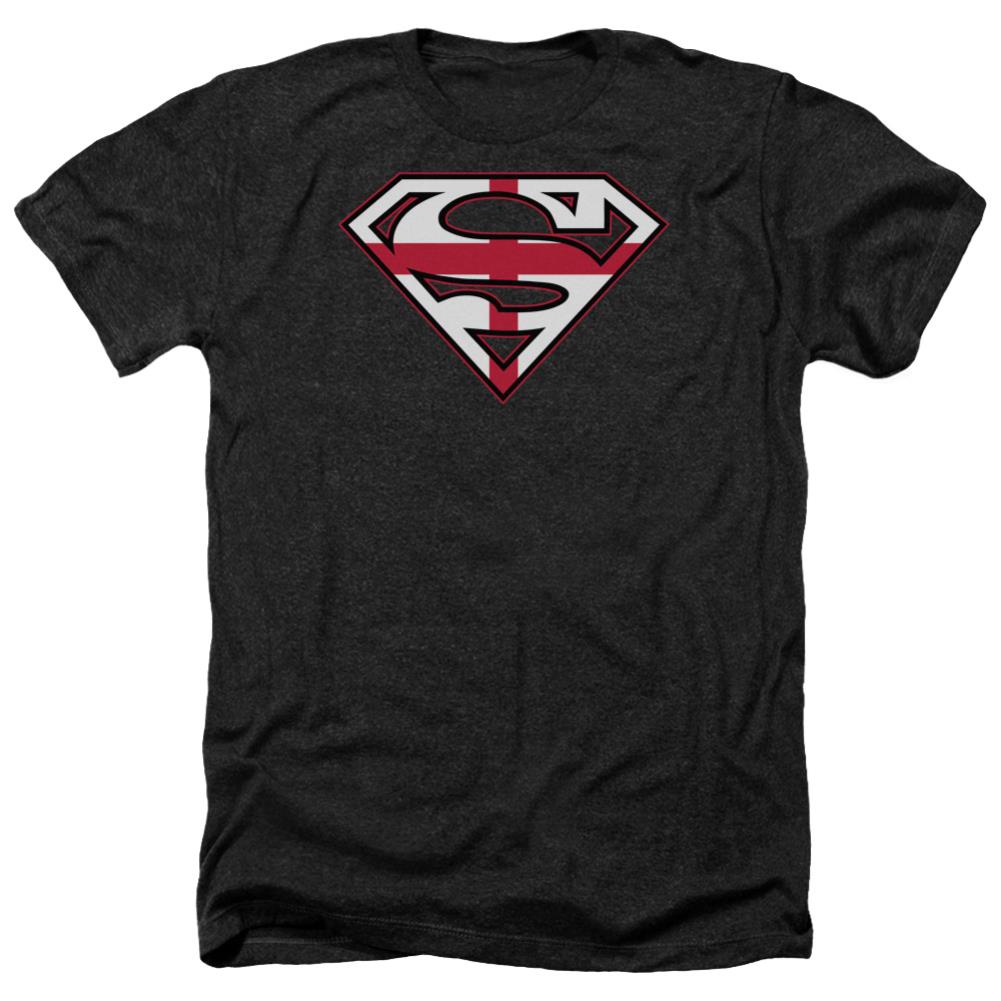 Superman English Shield Men's 30/1 Heather 60 40 Poly SS T