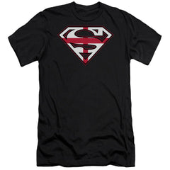 Superman English Shield Men's Ultra-Soft 30/1 Cotton Slim SS T
