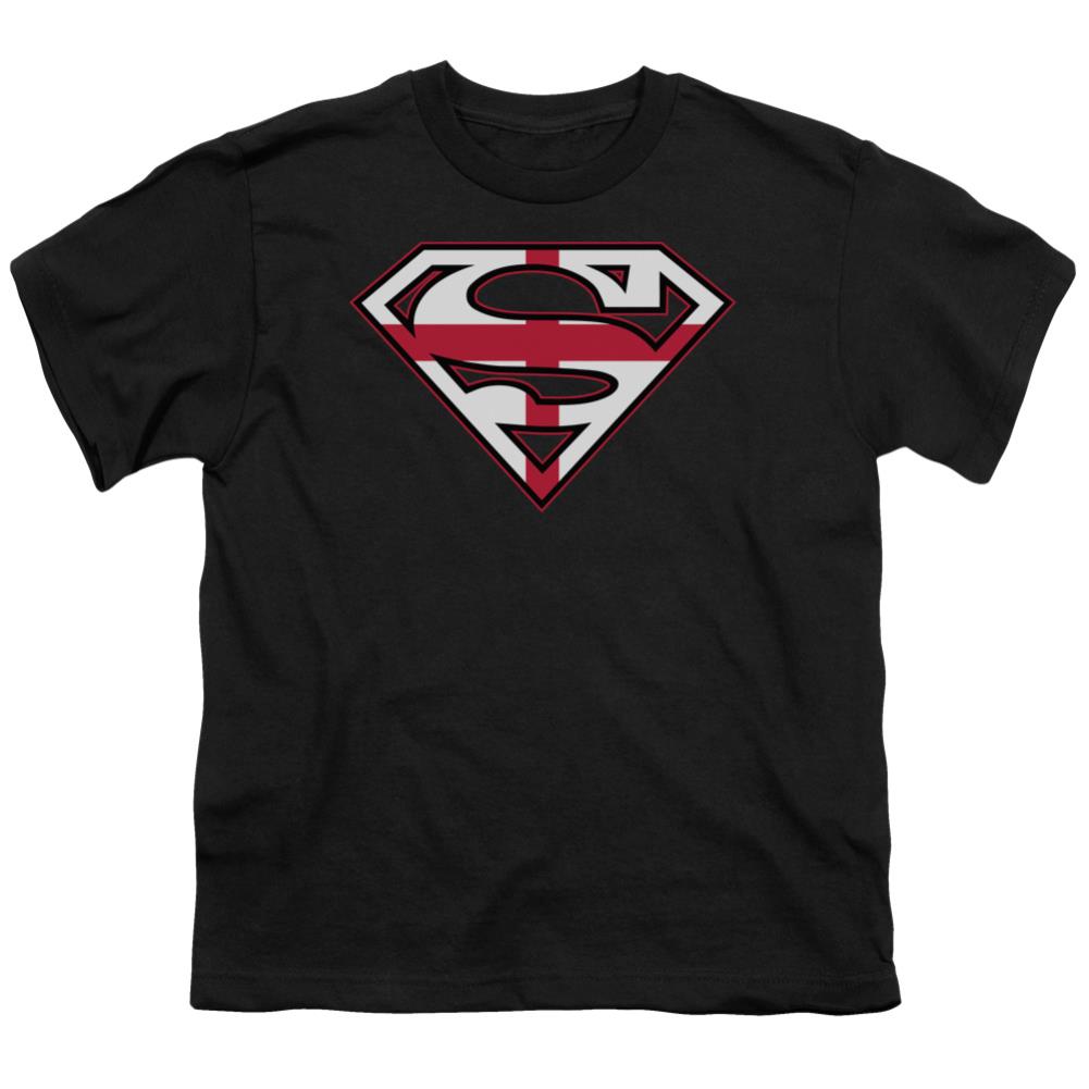 Superman English Shield Youth 18/1 100% Cotton SS T