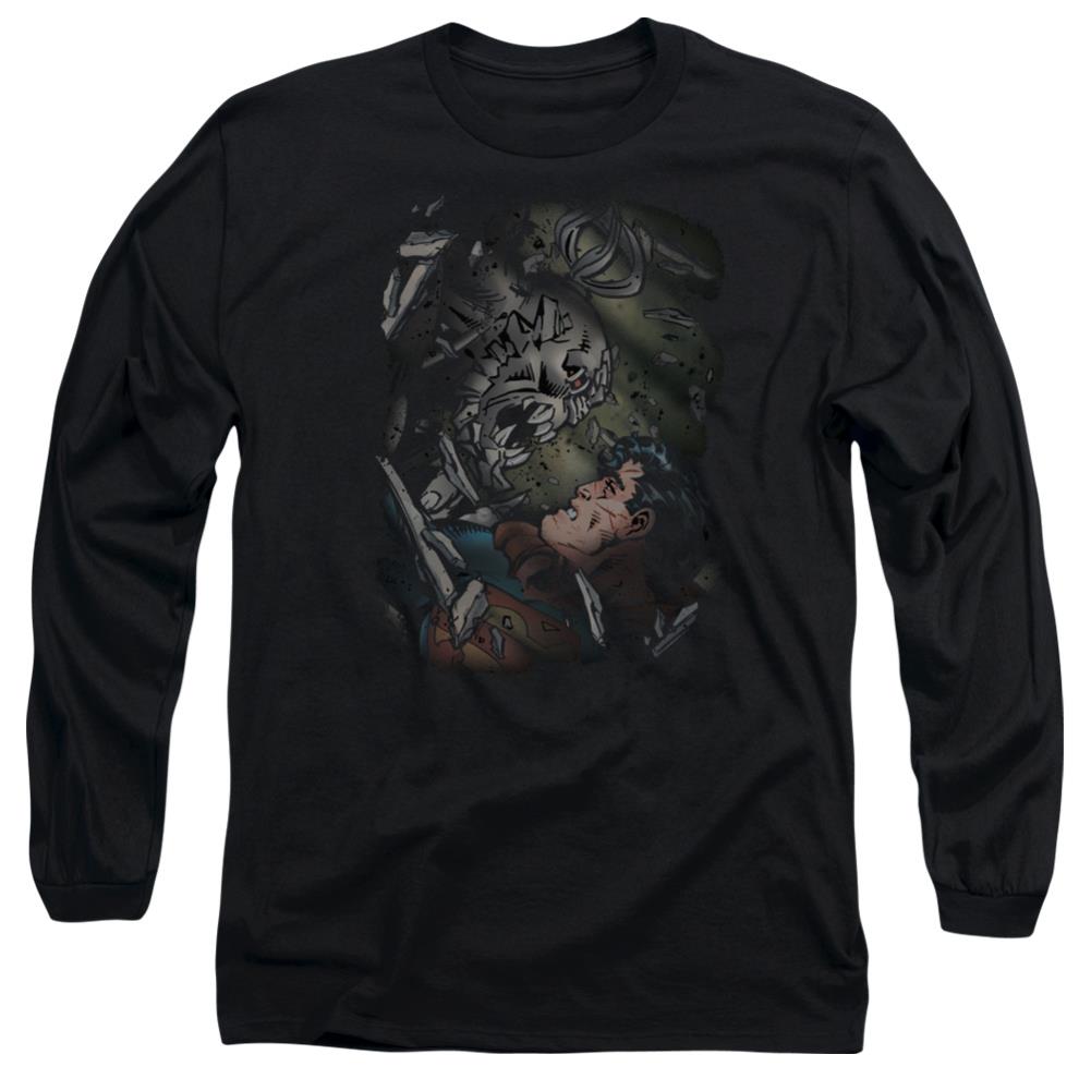 Superman Epic Battle Men's 18/1 Cotton LS T