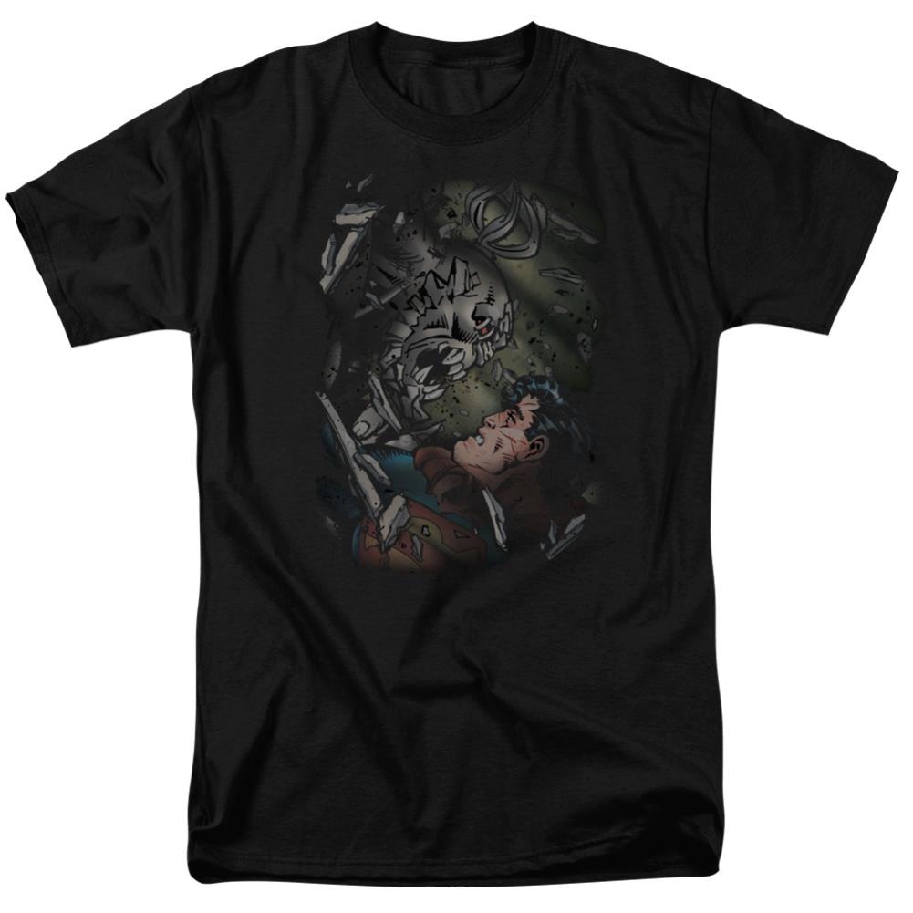 Superman Epic Battle Men's 18/1 Cotton SS T