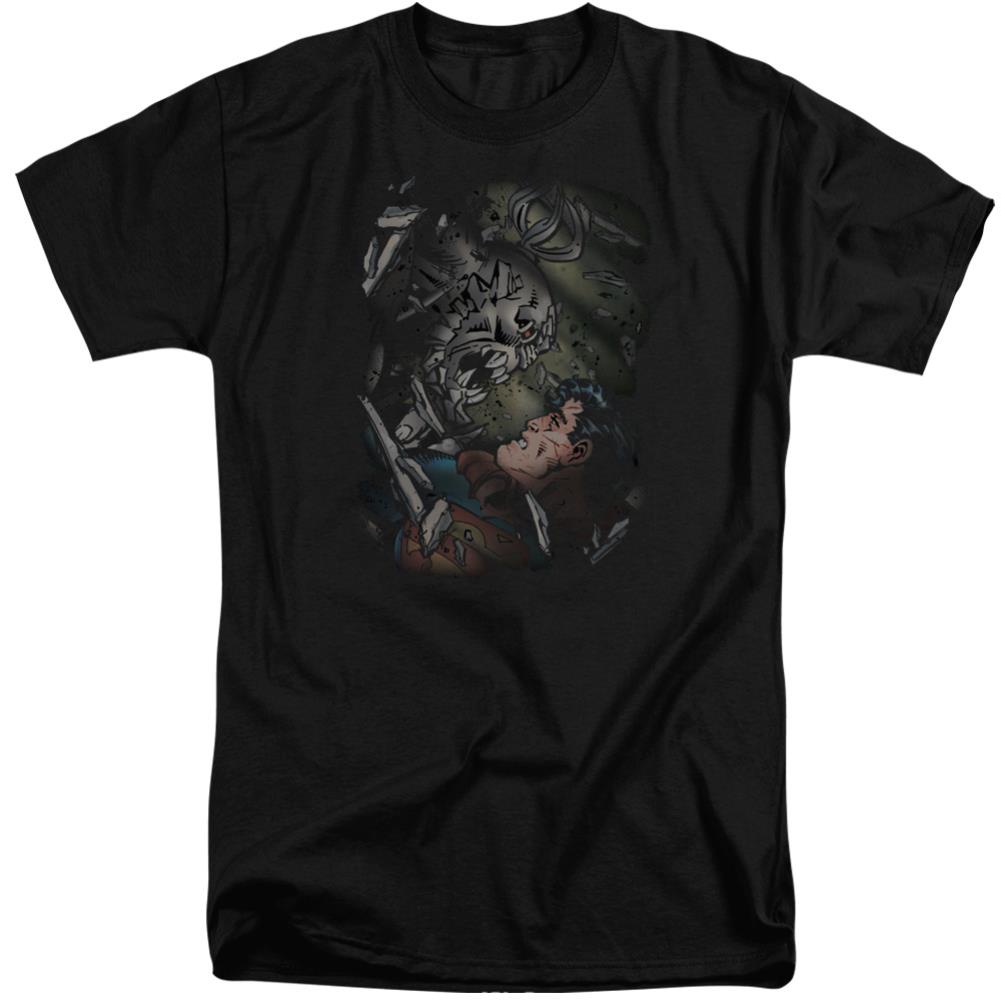 Superman Epic Battle Men's 18/1 Tall Cotton SS T