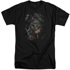Superman Epic Battle Men's 18/1 Tall Cotton SS T