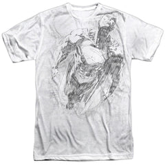 Superman Exploding Space Sketch Men's Regular Fit Polyester SS T
