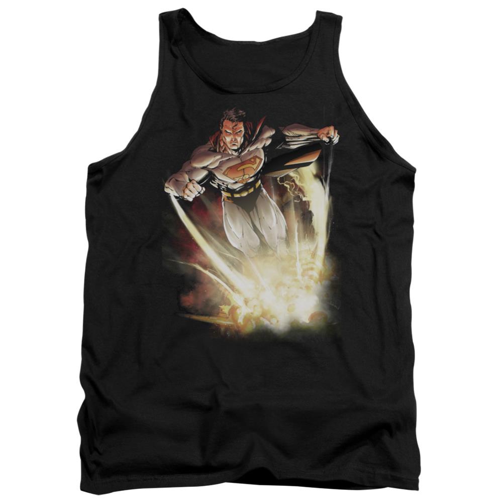 Superman Explosive Men's 18/1 Cotton Tank Top