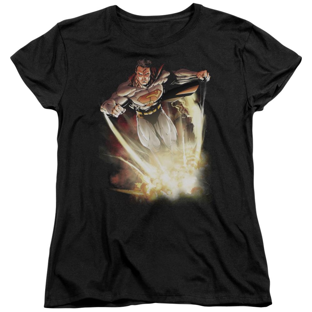 Superman Explosive Women's 18/1 Cotton SS T