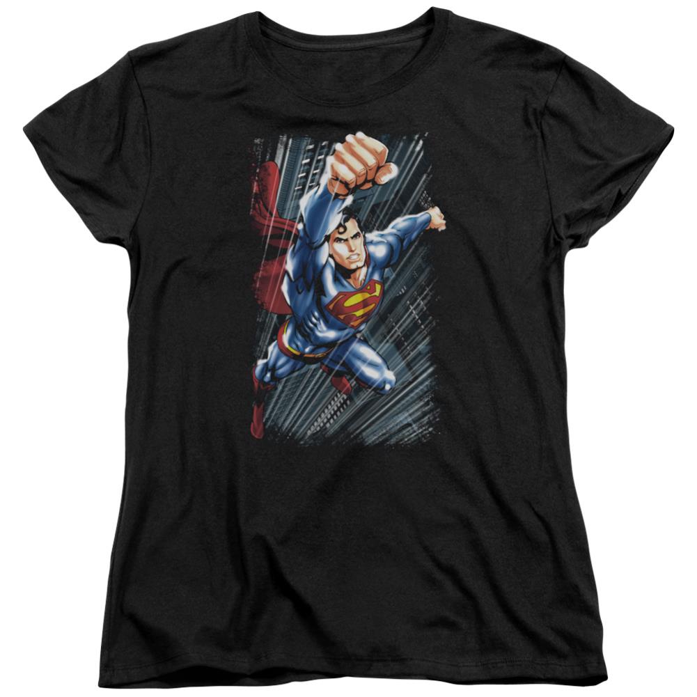 Superman Faster Than Women's 18/1 Cotton SS T