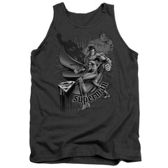 Superman Fight And Flight Men's 18/1 Cotton Tank Top