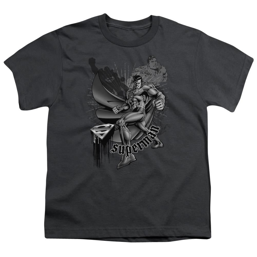 Superman Fight And Flight Youth 18/1 100% Cotton SS T