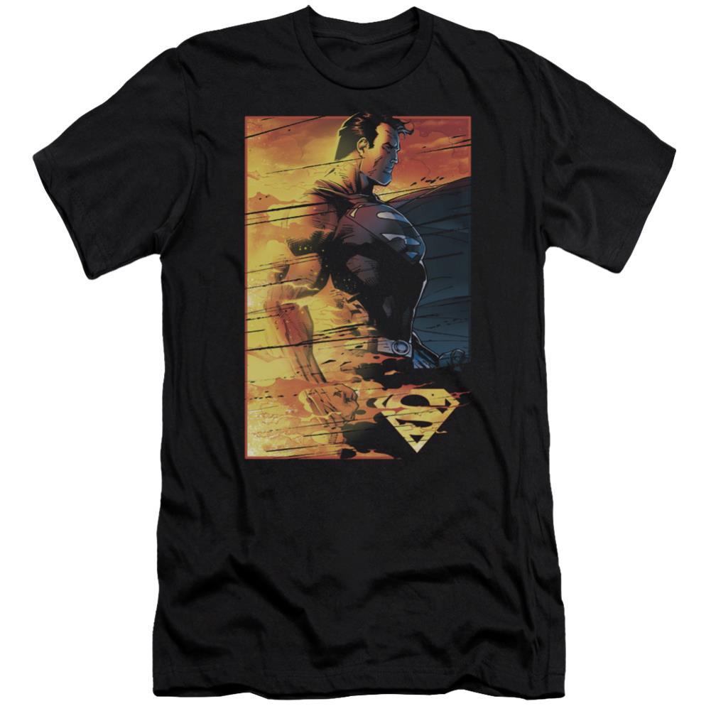 Superman Fireproof Men's Ultra-Soft 30/1 Cotton Slim SS T